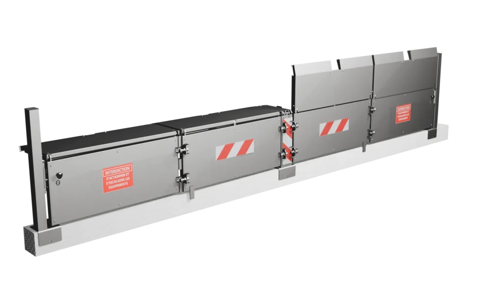 TECH TWO Garde-corps hybride pour déchèterie