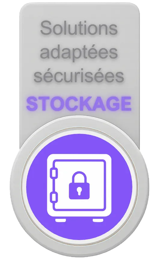 Solutions adaptées sécurisées - STOCKAGE